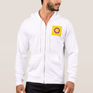 Moletom Bandeira do orgulho intersexo SlipperyJoe's fundo 