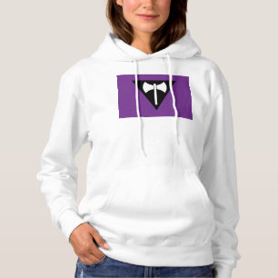 Moletom bandeira do orgulho lésbico SlipperyJoe feminista 
