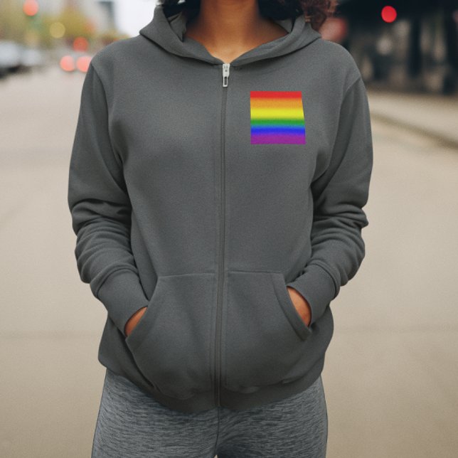 Moletom Bandeira do Orgulho LGBTQ+ Arco-íris Gradiente - B (Criador carregado)