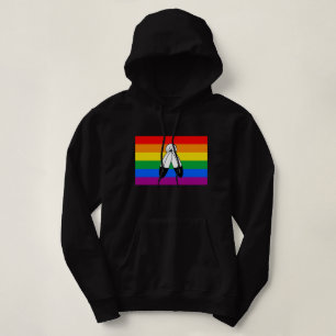 Moletom Bandeira do Orgulho LGBTQ+ com Duas Espíritos