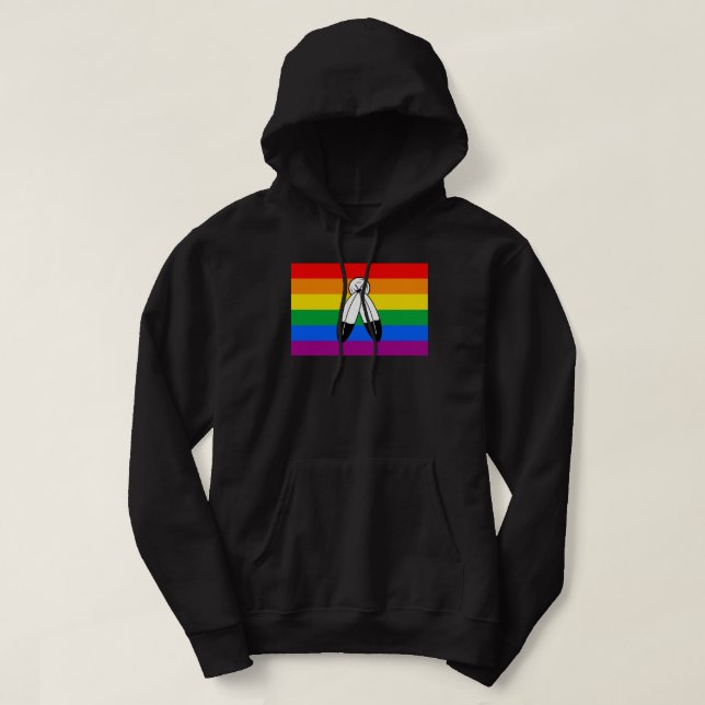 Moletom Bandeira do Orgulho LGBTQ+ Two-Spirit (Frente do Design)