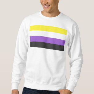 Moletom Bandeira do Orgulho Não Binário SlipperyJoe's amar