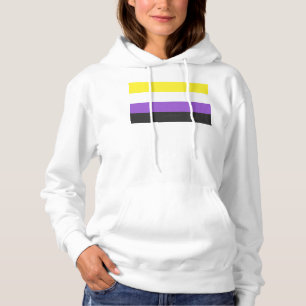 Moletom Bandeira do Orgulho Não Binário SlipperyJoe's amar
