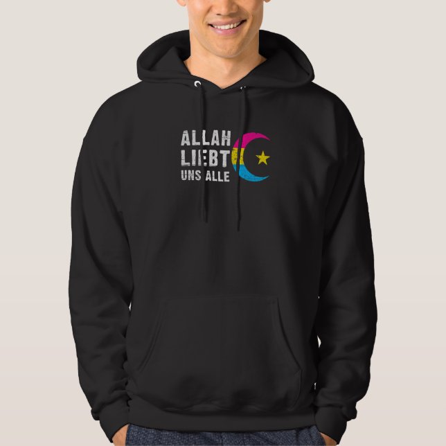 Moletom Bandeira do Orgulho Pansexual Hilal lua crescente  (Frente)