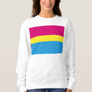Moletom bandeira do orgulho pansexual SlipperyJoe rosa âmb