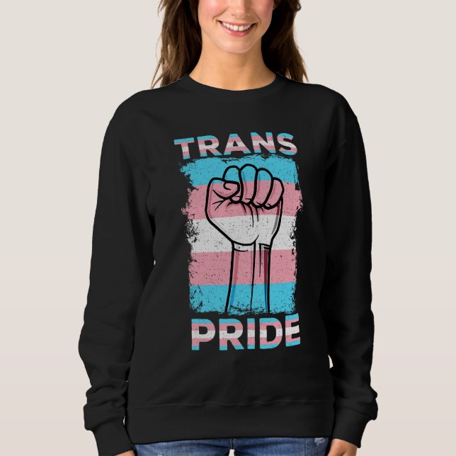 Moletom Bandeira do Orgulho Transgênero Orgulho Trans Home (Frente)