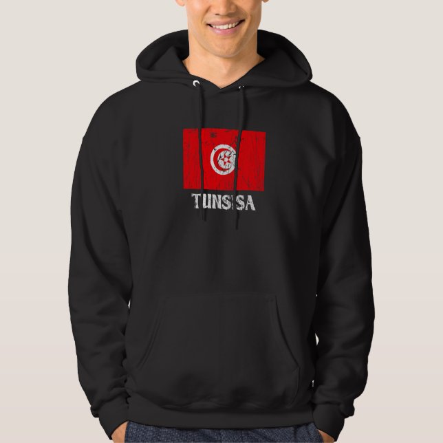 Moletom Bandeira do Orgulho Tunisino na Tunísia (Frente)