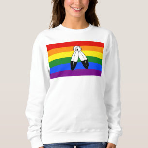 Moletom bandeira do orgulho two-spirit de SlipperyJoe simb