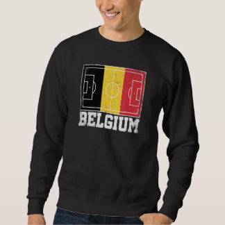 Moletom Bandeira do País do Campo de Futebol da Bélgica Or