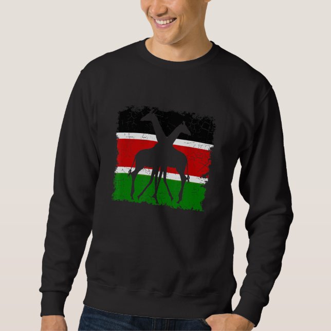 Moletom Bandeira do Quênia com Girafa (Frente)