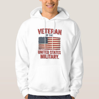 Moletom Bandeira dos EUA Veterano Vintage Design Vetorial