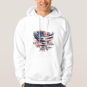 Moletom Bandeira e águia dos Estados Unidos. Independência