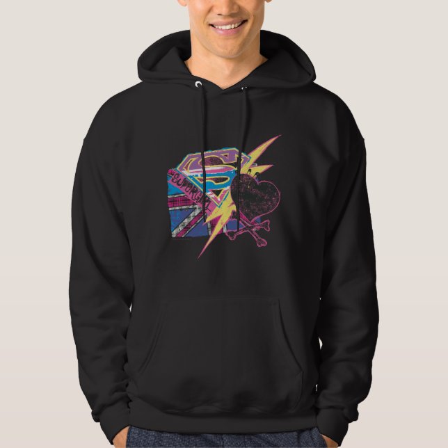 Moletom Bandeira e Crossbones de Supergirl (Frente)