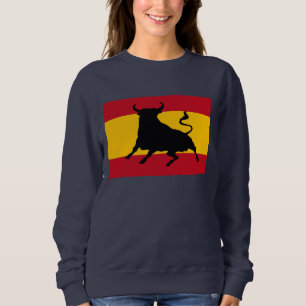 Moletom Bandeira espanhola com touro