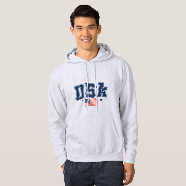 Moletom Bandeira EUA Masculina  (Frente Completa)