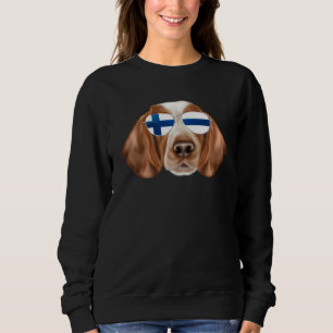 Moletom Bandeira Finlandesa Cão Springer Spaniel Galês Fin