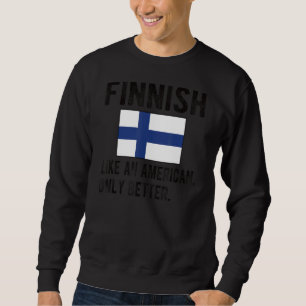 Moletom Bandeira finlandesa Nascer Raízes Finlandesas