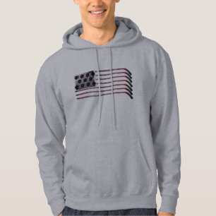 Moletom Bandeira Hoddie do hóquei dos E.U.