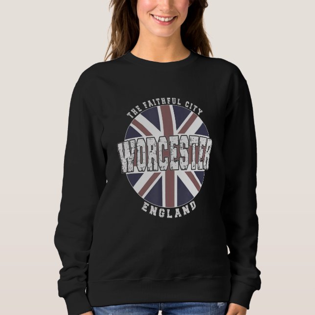 Moletom Bandeira inglesa vintage de Worcester Inglaterra (Frente)