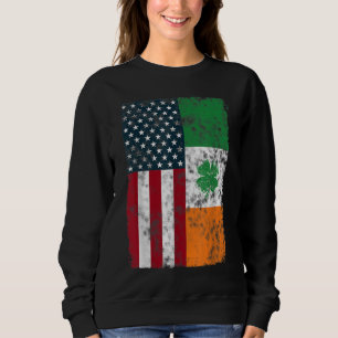 Moletom Bandeira irlandesa Americana Dual Citizen Patrioti