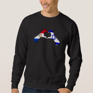 Moletom Bandeira Israel Paraguai Coração Israelense Paragu