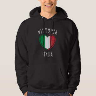 Moletom Bandeira Itália Coração Cidade Vittoria