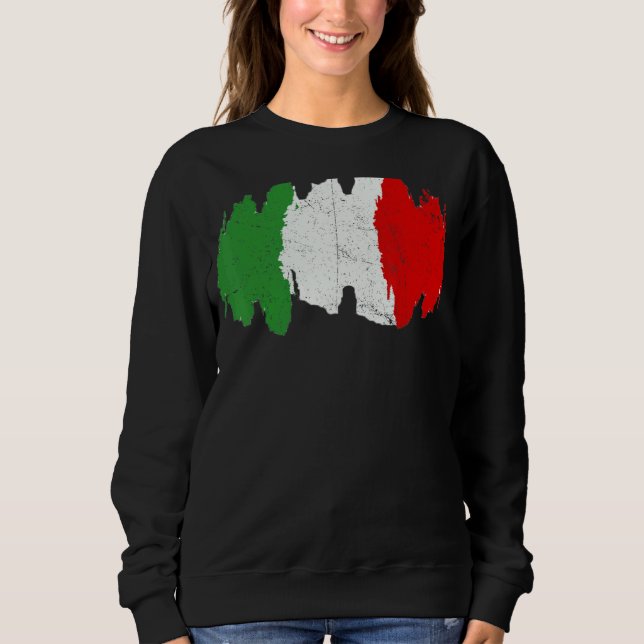 Moletom Bandeira Italiana Estilo Italiano Gráfico C (Frente)