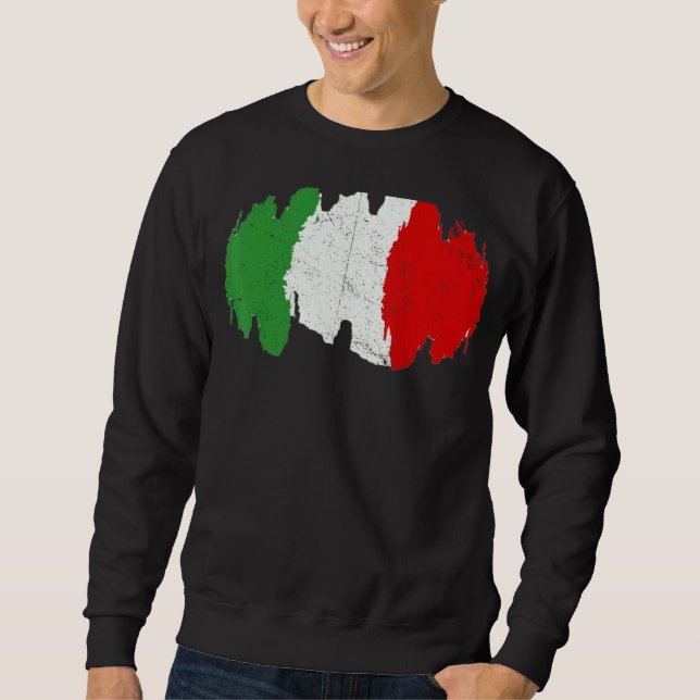 Moletom Bandeira Italiana Estilo Italiano Gráfico C (Frente)