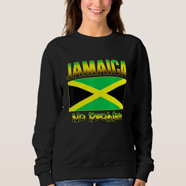 Moletom Bandeira jamaicana da Ilha Caribe Jamaica Não Prov (Frente)