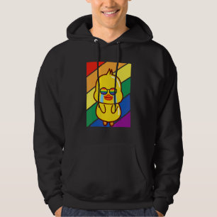 Moletom Bandeira Lgbtq Mês do Orgulho Gay Arco-íris Pato T