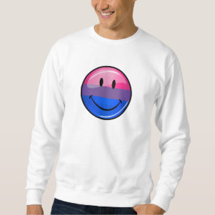 Moletom Bandeira lustrosa feliz do orgulho do Bisexuality