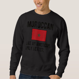Moletom Bandeira Marroquina Orgânica Nascer Raízes de Marr