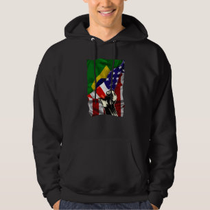 Moletom Bandeira Metade Americana ROOTS USA Bandeira Brasi