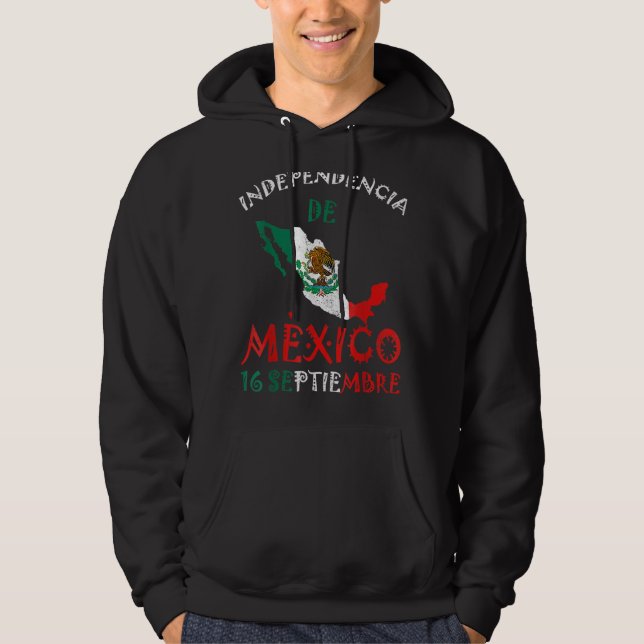 Moletom Bandeira mexicana de 16 de setembro (Frente)