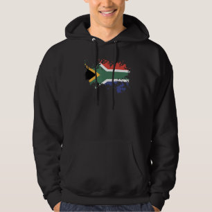 Moletom Bandeira Nacional da África do Sul souvenir para h