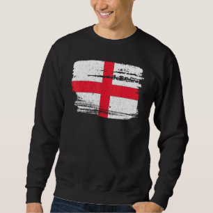 Moletom Bandeira Nacional da Inglaterra Vintage Danificada