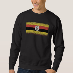 Moletom Bandeira Nacional de Uganda souvenir para homens m