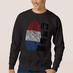Moletom Bandeira Neerlandesa Dna Fingerprint Holland Oranj
