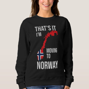 Moletom Bandeira Norueguesa É Isso Eu Estou Indo Para A No
