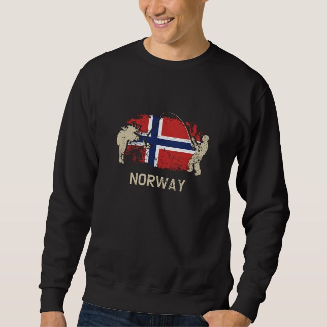 Moletom Bandeira norueguesa, Noruega (Frente)