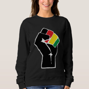 Moletom bandeira Pan-Africana Punho, história negra afro-a