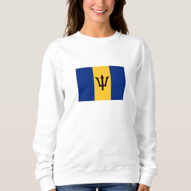 Moletom Bandeira Patriótica de Barbados (Frente)