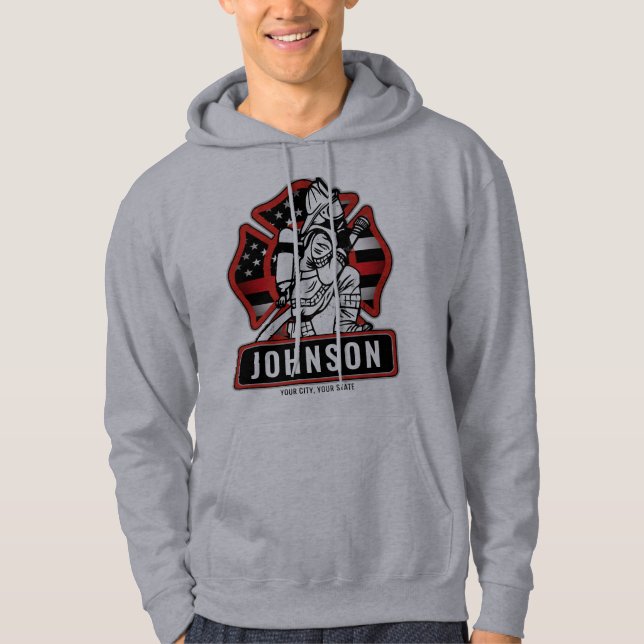 Moletom Bandeira Patriótica do Bombeiro Personalizado (Frente)