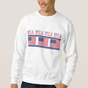 Moletom Bandeira Patriótica Dos Estados Unidos Da América