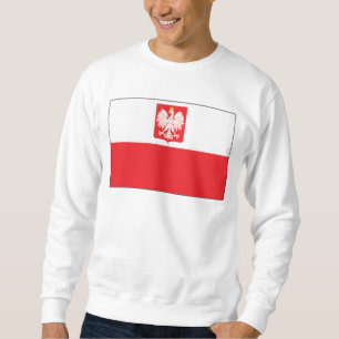 Moletom Bandeira polonesa do falcão