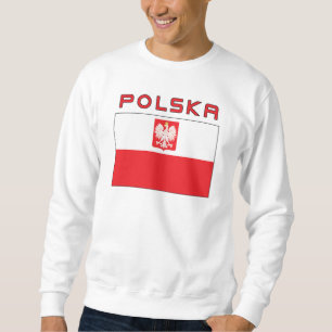 Moletom Bandeira polonesa do falcão com Polska