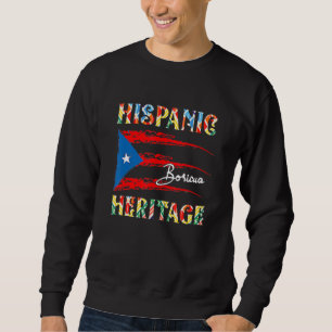 Moletom Bandeira Porto-Riquenha Herança Hispânica Boricua