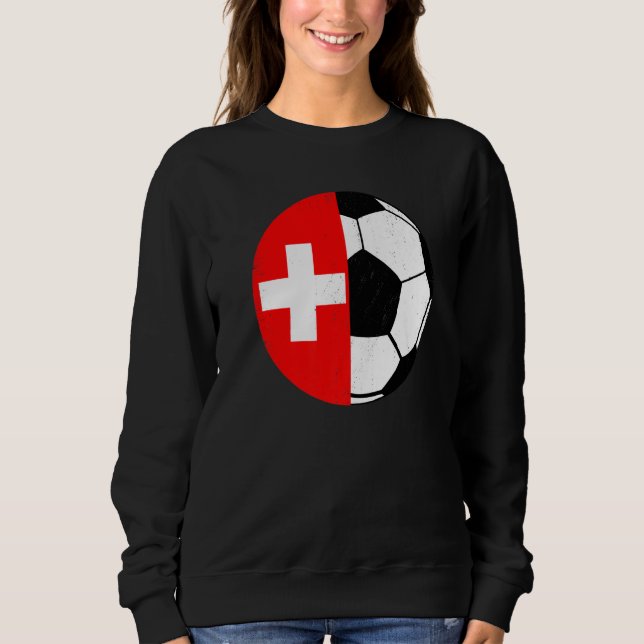 Moletom Bandeira Sueca Torcedores de Futebol Suíça (Frente)