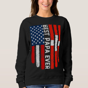 Moletom Bandeira Suiça Americana Melhor Papa Ever Fami