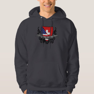 Moletom Bandeira Suíço-Americana do protetor